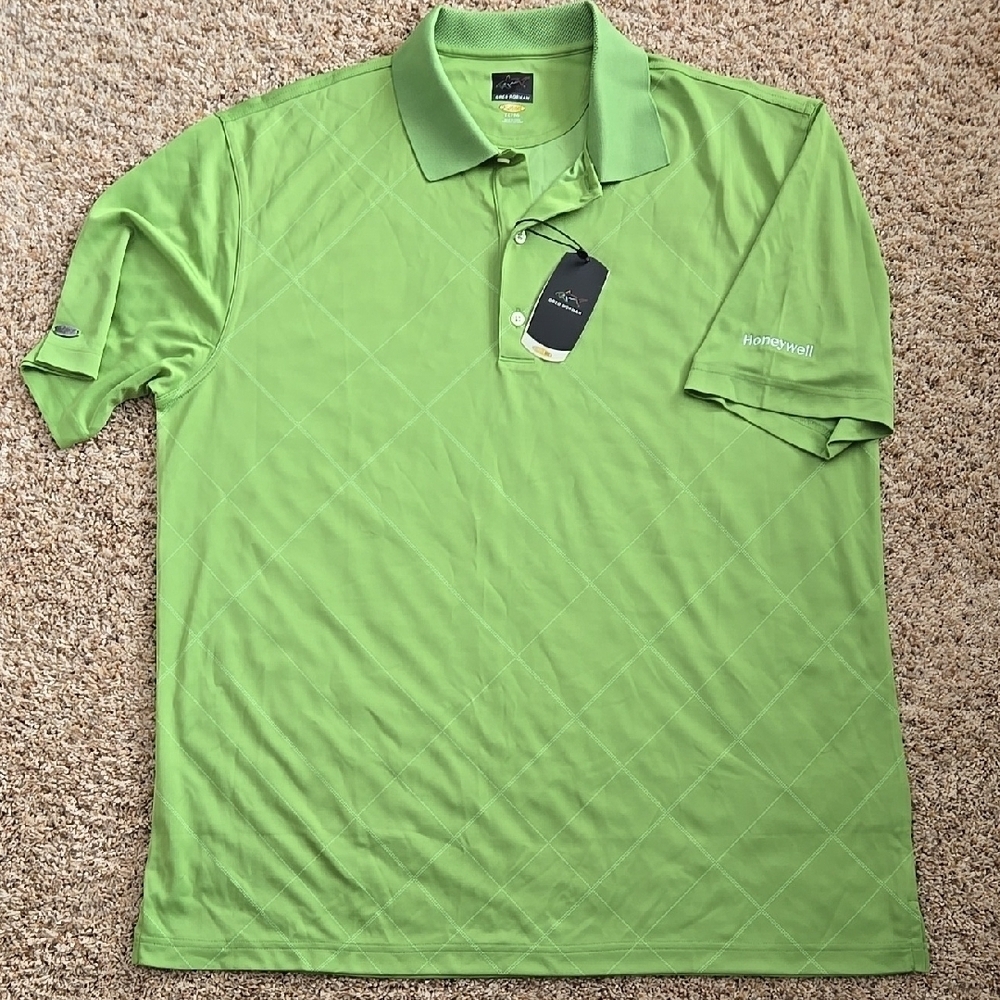 Greg Norman Green Men's Polo Shirt, xl, nwt